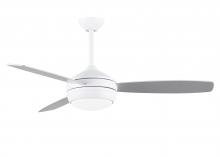  T24-MWH-MWHBN-52 - T-24 52" Ceiling Fan in Matte White and reversible Matte White/Brushed Nickel Blades