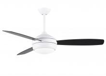  T24-MWH-OOBK-52 - T-24 52" Ceiling Fan in Matte White and reversible Old Oak/Matte Black Blades