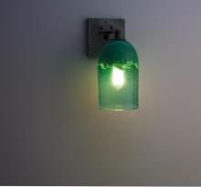  ROSE-CRFT-SC-CLGR - Rose - Sconce -Craftsman-Clear Green Glass