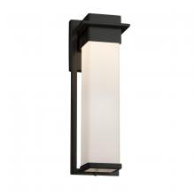  FSN-7544W-OPAL-MBLK - Pacific Large Outdoor LED Wall Sconce