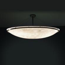 Justice Design Group CLD-9688-35-DBRZ - 72" Round Semi-Flush Bowl w/ Ring