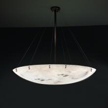 Justice Design Group FAL-9668-35-DBRZ-F1 - 72" Round Pendant Bowl w/ Finials