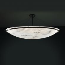 Justice Design Group FAL-9688-35-DBRZ - 72" Round Semi-Flush Bowl w/ Ring
