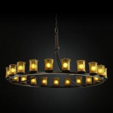  GLA-8716-16-WTFR-DBRZ - Dakota 21-Light 1-Tier Ring Chandelier