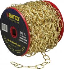  79/200 - 11 Gauge Chain; Brass Finish; 50 Yards (150 Feet) To Reel; 1 Reel To Master; 15lbs Max