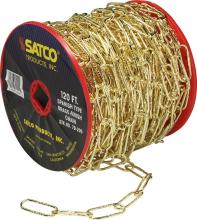  79/205 - 11 Gauge Chain; Spanish Type Brass Finish; 50 Yards (150 Feet) To Reel; 1 Reel To Master; 15lbs Max