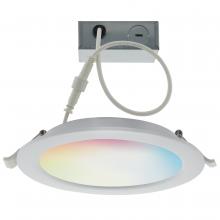  S11280 - 12 Watt; LED Direct Wire Downlight; 6 Inch; Tunable White and RGB; Round; Starfish IOT; 120 Volt;