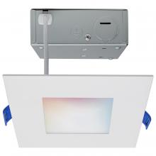  S11561 - 9 Watt; LED Direct Wire; Low Profile Downlight; 4 Inch Square; Starfish IOT; Tunable White and RGB;