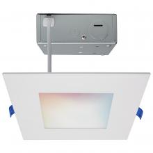  S11563 - 12 Watt; LED Direct Wire; Low Profile Downlight; 6 Inch Square; Starfish IOT; Tunable White and RGB;