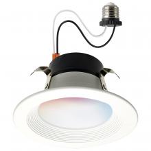  S11568 - 10.5 Watt; LED Retrofit Downlight; 4 Inch Round; Starfish IOT; RGB & Tunable White; 120 Volt; 90