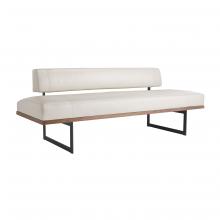  DB8003 - Tuck Bench Ivory Leather