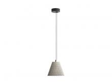 Golden 2419-10 GCT - Clarus 10" LED Pendant in Grey Cement
