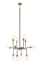 Matteo Lighting C58212AGCL - Particles Aged Gold Brass Pendant
