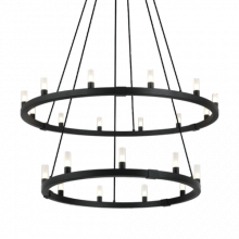  C75221MB - Cascadian Matte Black Chandelier