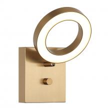 Matteo Lighting S12801AG - Realm Aged Gold Brass Wall Sconce