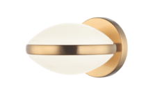 Matteo Lighting W71501AG - Chatoyant Aged Gold Brass Wall Sconce