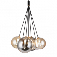 Matteo Lighting C81007BK - Magma Black Chandelier