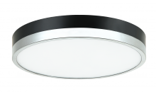 Matteo Lighting M15301BKCH - Tone Black and Chrome Ceiling Mount