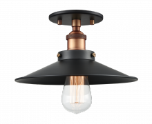 Matteo Lighting X46111AGBK - Bulstrode's Workshop Aged Gold Brass Ceiling Mount