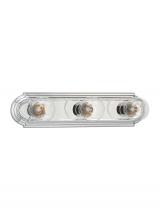  4700-05 - De-Lovely traditional 3-light indoor dimmable bath vanity wall sconce in chrome silver finish