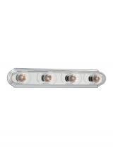  4701-05 - De-Lovely traditional 4-light indoor dimmable bath vanity wall sconce in chrome silver finish