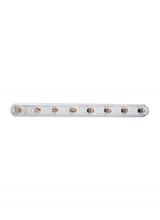  4703-05 - De-Lovely traditional 8-light indoor dimmable bath vanity wall sconce in chrome silver finish