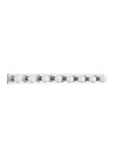  4740-05 - Center Stage traditional 8-light indoor dimmable bath vanity wall sconce in chrome silver finish