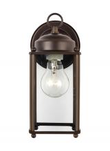  8593-71 - New Castle traditional 1-light outdoor exterior large wall lantern sconce in antique bronze finish w