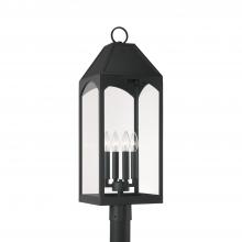  946343BK - 4 Light Outdoor Post Lantern
