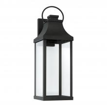  946431BK-GL - 1 Light Outdoor Wall Lantern
