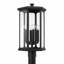  946643BK - 4 Light Outdoor Post Lantern