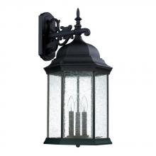  9838BK - 3 Light Outdoor Wall Lantern