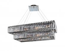 Allegri by Kalco Lighting 11778-010-FR001 - Baguette 43 Inch Rectangular 2 Tier Pendant