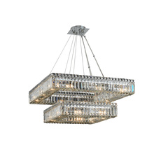 Allegri by Kalco Lighting 11782-010-FR001 - Quadro (18 + 27) Inch 2 Tier Pendant