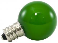 American Lighting PG30F-E12-GR - 1 case PREM LED G30 LAMP,FROSTED GLASS,0.5W,120V,E12, GREEN