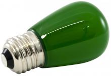 American Lighting PS14F-E26-GR - 1 case PREM LED S14 LAMP,FROSTED GLASS,1.4W,120V,E26, GREEN