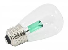 American Lighting PS14-E26-GR - Premium Grade LED Lamp S14 Shape, Standard Medium Base, Green with Clear Glass, wet Location and ful