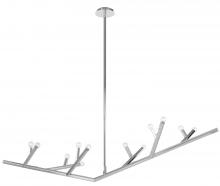  HF8812-PN - The Oaks Collection Polished Nickel Linear 12 Light Fixture