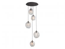  HF8145-DBZ-CL - Sonoma Ave. Collection 5 Light Pendant Cluster