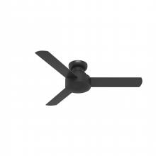  52401 - Hunter 44 inch Presto Matte Black Low Profile Ceiling Fan and Wall Control