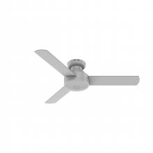  52404 - Hunter 44 inch Presto Dove Grey Low Profile Ceiling Fan and Wall Control