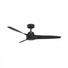  52616 - Hunter 52 inch Mosley Matte Black Damp Rated Ceiling Fan and Wall Control