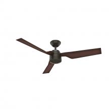  50258 - Hunter 52 inch Cabo Frio New Bronze Damp Rated Ceiling Fan and Wall Control