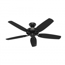  53243 - Hunter 52 inch Builder Matte Black Ceiling Fan and Pull Chain