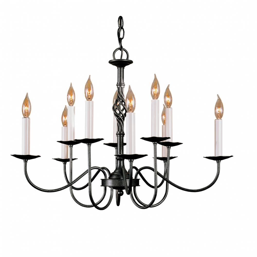 Twist Basket 10 Arm Chandelier