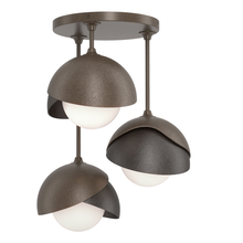  121374-SKT-05-14-GG0711 - Brooklyn 3-Light Double Shade Semi-Flush