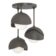  121374-SKT-07-20-GG0711 - Brooklyn 3-Light Double Shade Semi-Flush