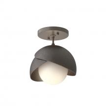  121377-SKT-07-14-GG0711 - Brooklyn 1-Light Double Shade Semi-Flush