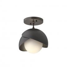  121377-SKT-14-10-GG0711 - Brooklyn 1-Light Double Shade Semi-Flush