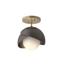  121377-SKT-84-14-GG0711 - Brooklyn 1-Light Double Shade Semi-Flush